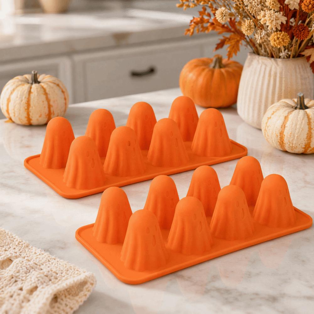 Easy Clean Ghost Silicone Mold Reusable Halloween Baking Molds Ghost Shape Mold  Baking