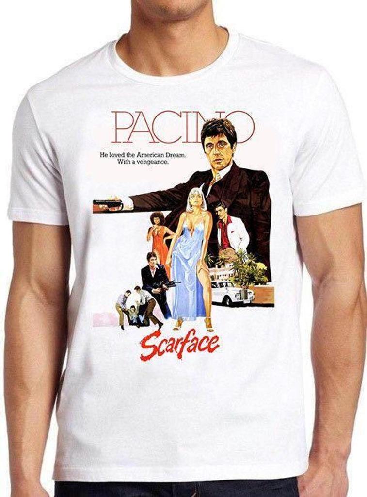 Scarface Film T Shirt B323 Retro Cool Gift Tee