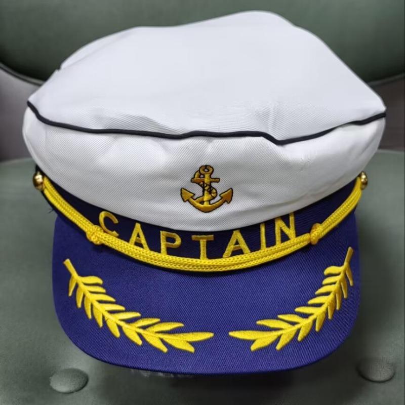 Adult Yacht Sailor Captain Hat Adjustable Men's and Women's Party Hat Makeup Ball Dressing Event Excellent Stylish Accessories
