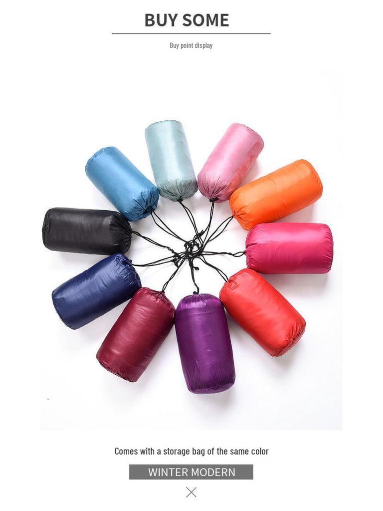 Women's Plus Size Lightweight White Duck Down Vest - Short Style for Middle-Aged & Elderly