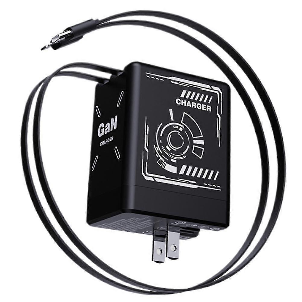 Gan Ladegerät Kompatibel Mit 120W Schnellladegerät Einziehbar Für Iphone Ipad Samsung