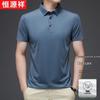 Hengyuanxiang Men's Seamless Cool-Feel Polo Shirt