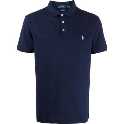 Polo Couleur Unie Petit Poney Brodé Coupe Slim Manches Courtes Polo Homme tops Bleu Marine 710671764-072