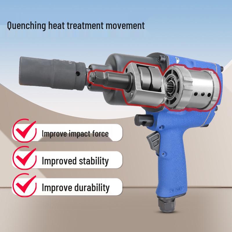 Gaobao 3/4-inch Heavy-Duty Pneumatic Wrench: Industrial-Grade High Torque Air Impact for Auto Repair and Tire Patching.