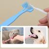 Pet Toothbrush Dog Toothbrush Dog Teeth Cleaning Double Brush for Dogs Oral Care Double Head Dogs Toothbrushes Pet Supplies