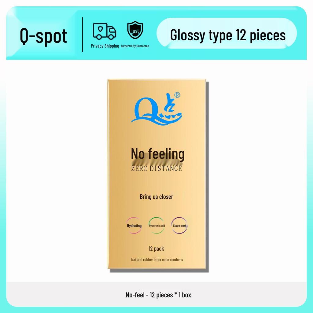 Q-point Ultra-thin Clitoral Stimulating Beaded Condoms - Long-lasting and Safe for Men