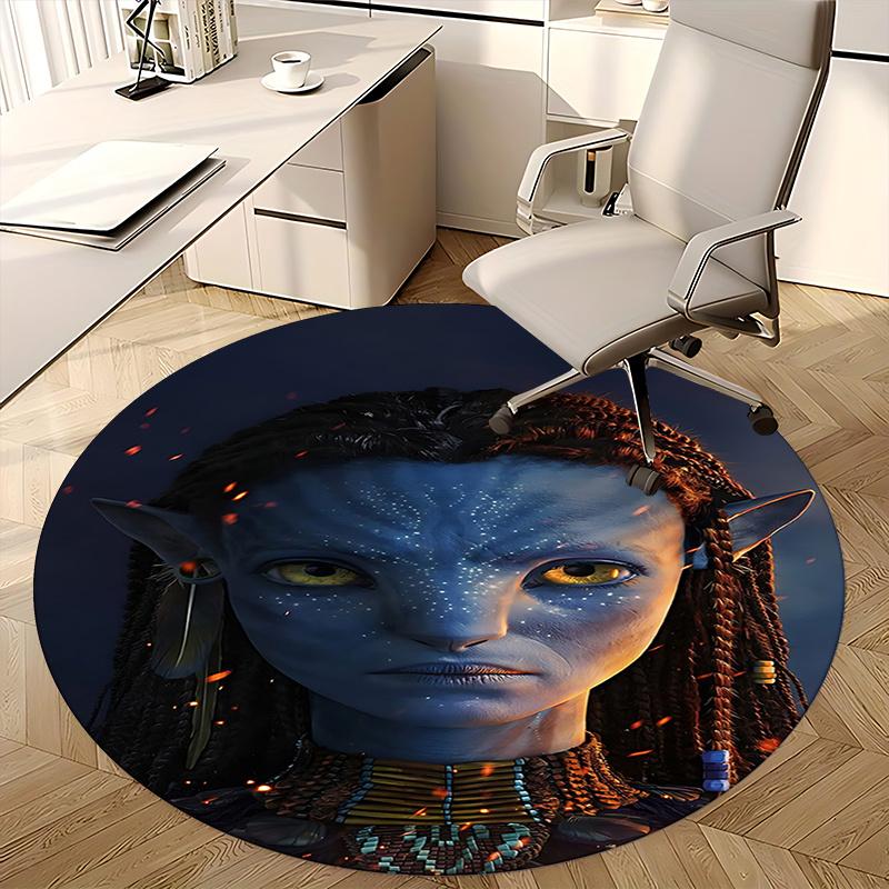 Avatar Inspired Chair Mat Round Carpet for Home Decor, Office Use, Living Room, Bedroom, Gift Idea0152b