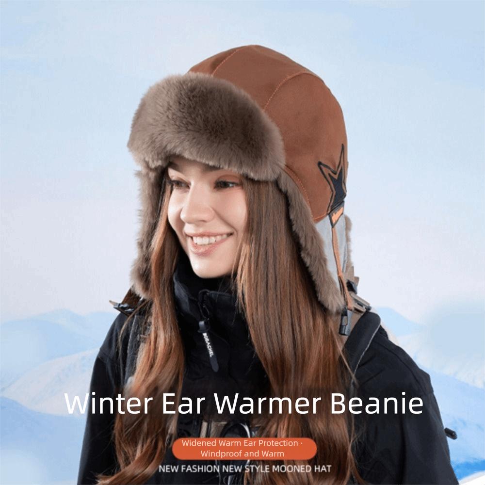 Windproof Riding Plush Hat Anti Fog Warm Ski Hat Casual Lei Feng Hat Outdoor