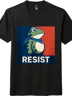 Resist Frog Kopienas veidots T-krekls Iekļaujoša Atšķirīga Viedokļa Unisex Ikdienas Moderns T-krekls