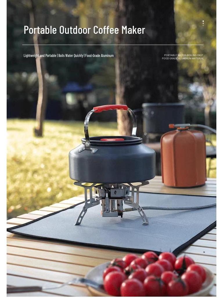 Outdoor Coffee Pot 2.0/2.5L: Large Capacity Mini Kettle for Mountaineering, Fishing, Camping, and Boiling Water