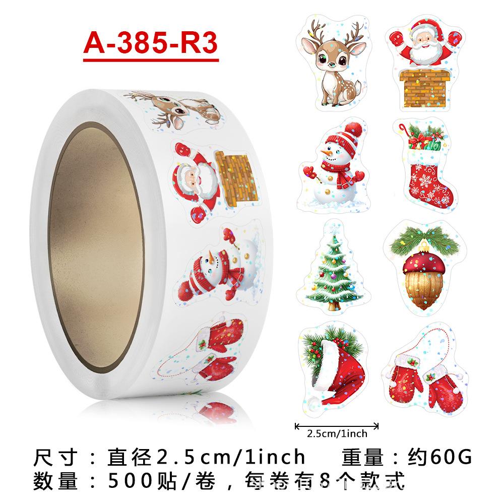 Christmas Roll Paper Label, Christmas Party Decoration Sticker