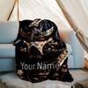 Custom Name Warhammer 40K Theme Printed Blanket - Perfect for Couch, Bed, Travel & Outdoor Use | Machine Washable, Cozy & Durable.