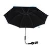 Guarda-sol para bebê com clipe para carrinho de bebê, proteção solar, guarda-chuva universal para carrinho de bebê
