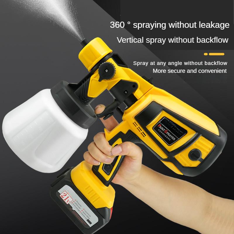 150W Electric Spray Gun High Atomization and Efficient Heat Dissipation Spray Paint Equipment Anti Backflow Design Lithium Battery Spraying Machine