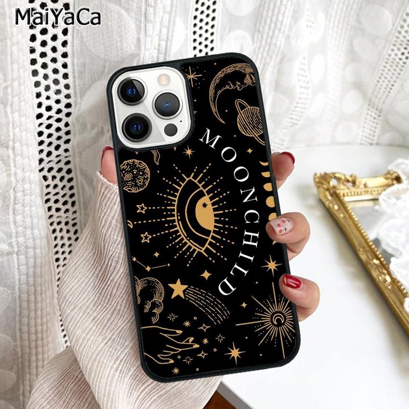 Sun Moons Star Astrological Celestial Phone Case Cover For iPhone 17 Air 16 16e 15 plus 11 12 13 14 pro max coque