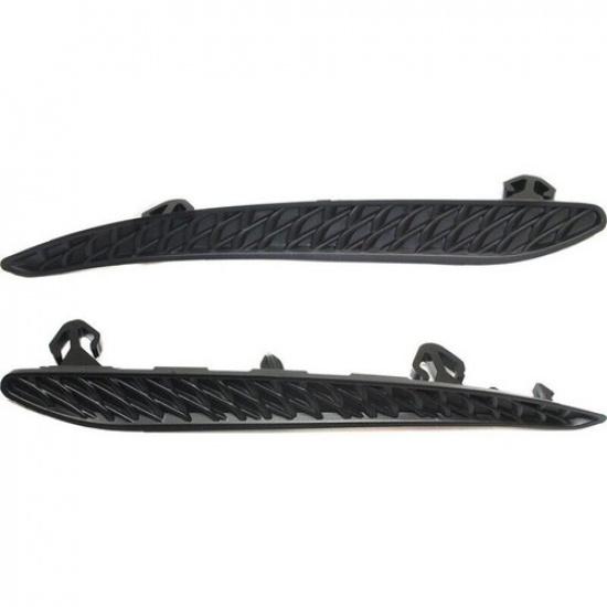 Rear Bumper Cover Grille Trim For Mercedes W212 E250 E350 E400 ABS Material