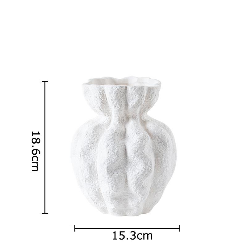 Flower Bud Ceramic Vase Desk Decoration Floral Arrangement Artificial Flowers Decorative Floral Vases Room Aesthetic Decor