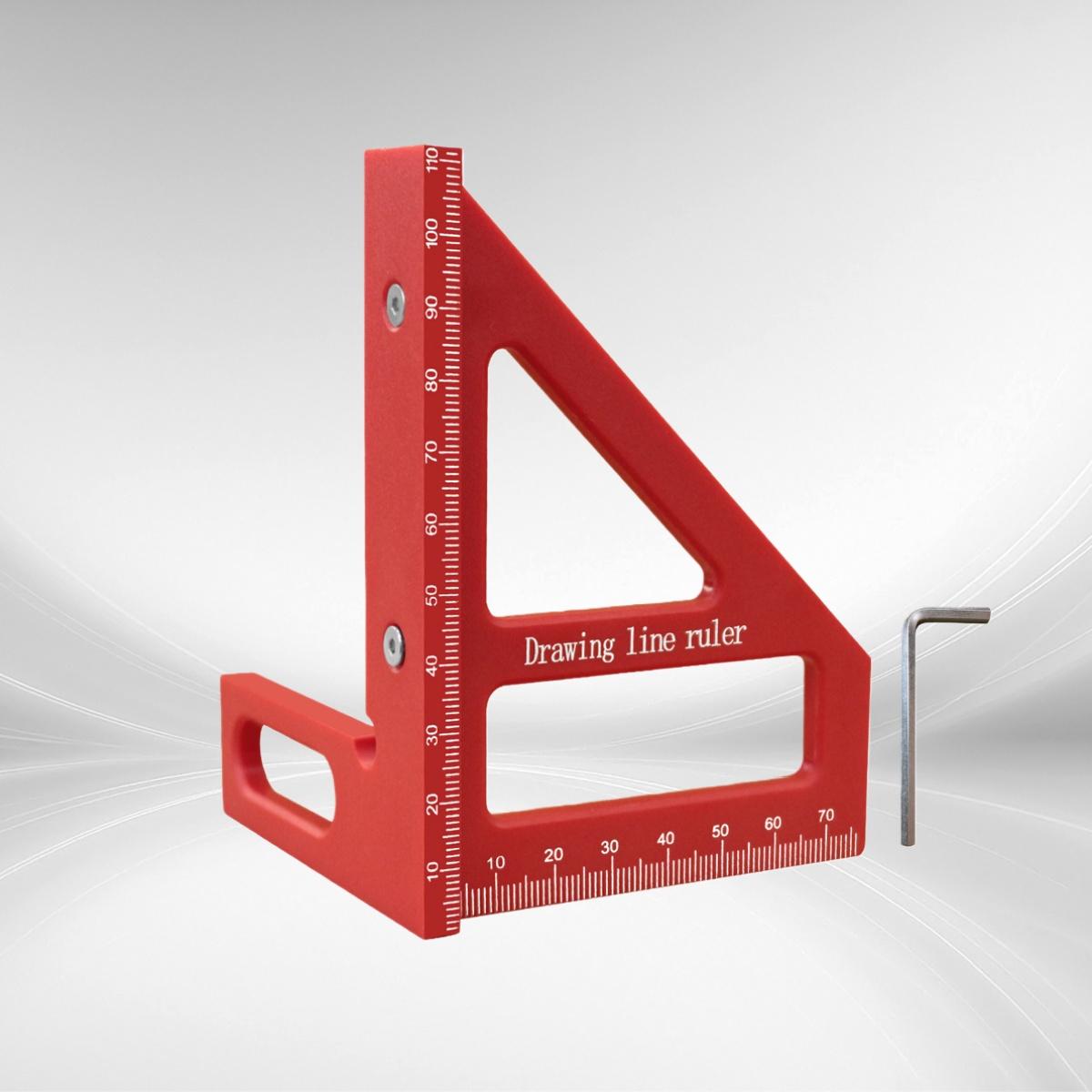 1 шт. Деревообрабатывающий многоугольный квадрат-транспортир Пластиковый угломер Разметочный инструмент Деревообрабатывающий квадрат или С дюбельными штифтами Угловая треугольная линейка