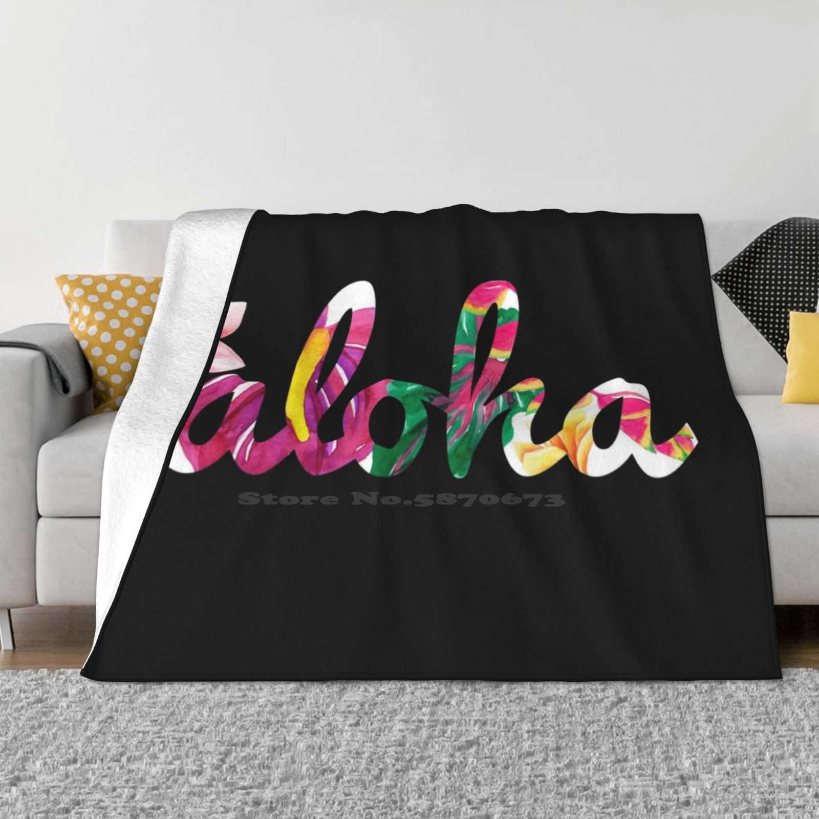 

Simply Aloha Colorful Hawaiian Flowers Design All Sizes Soft Cover Blanket Home Decor Bedding Aloha Vacation Holiday 30x40in