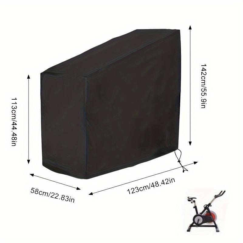 1 Del Skydd för Motionscykel, Upprätt Cykelskydd - Lämpligt för Träningsutrustning, Enfärgat Skydd, Enkel Stil, Slitstarkt Tyg, Träningsentusiaster