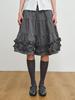 Peullijeupeulojegteu Can_Can Frill Skirt, Charcoal