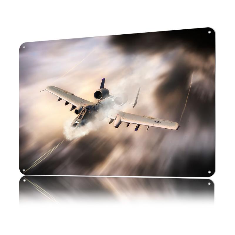 The Legendary A Thunderbolt II Metal Poster Customized Wall Art Retro Vintage Tinplate Signs for Bedroom Decoration Gaming