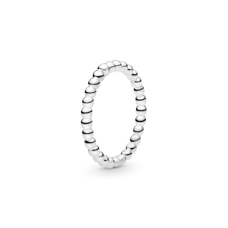 Pandora Minimalist Silver Bead 925 Silver Ring Unisex rings 190615 Box,52