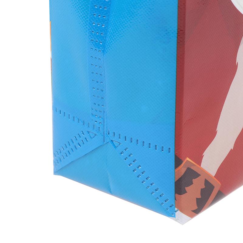 10Pcs Tote Bags Santa Elk Snowflake Tote Bags Thickened Non-Woven Printed Waterproof Bags Christmas Gift Decoration Bags