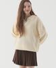 PIANER Open Collar Oversized Hacci Knit (Ivory)
