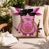Cartoon Kids Lluntik Cushion Cover Soft Short Cover Washable Sofa Bed Dorm Garden Home Office Chair Decor