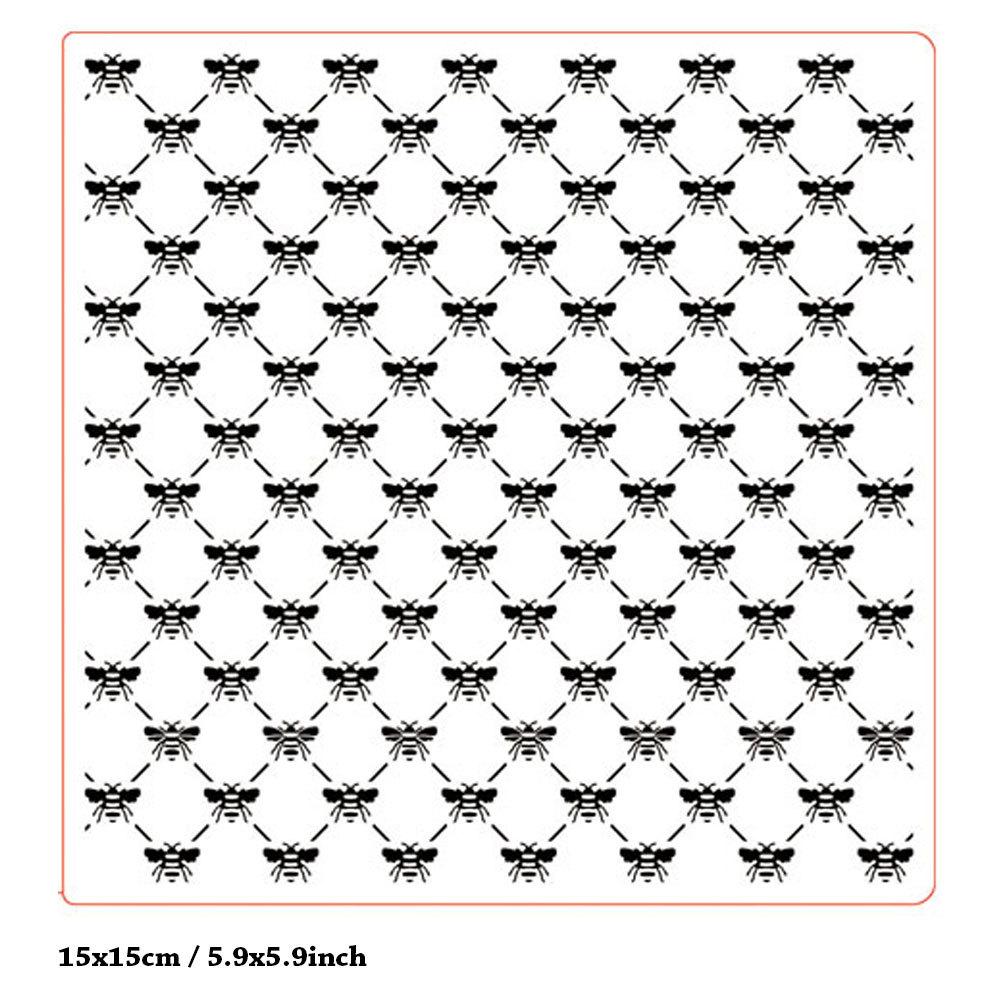 Grid Net Plastic Embossing Folders Template Dies Stencil Flower Lace Line Rattan Heart Frame