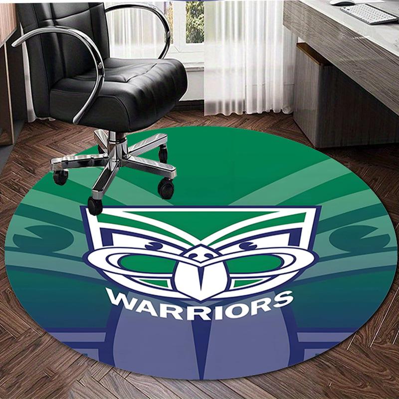 1 Stück Fußballmannschaft (10) Design Bedruckter Bereich Runder Teppich für Schlafzimmer Wohnzimmer Heimdekoration Teppiche Matte Rutschfeste Matte Teppich für das Bett