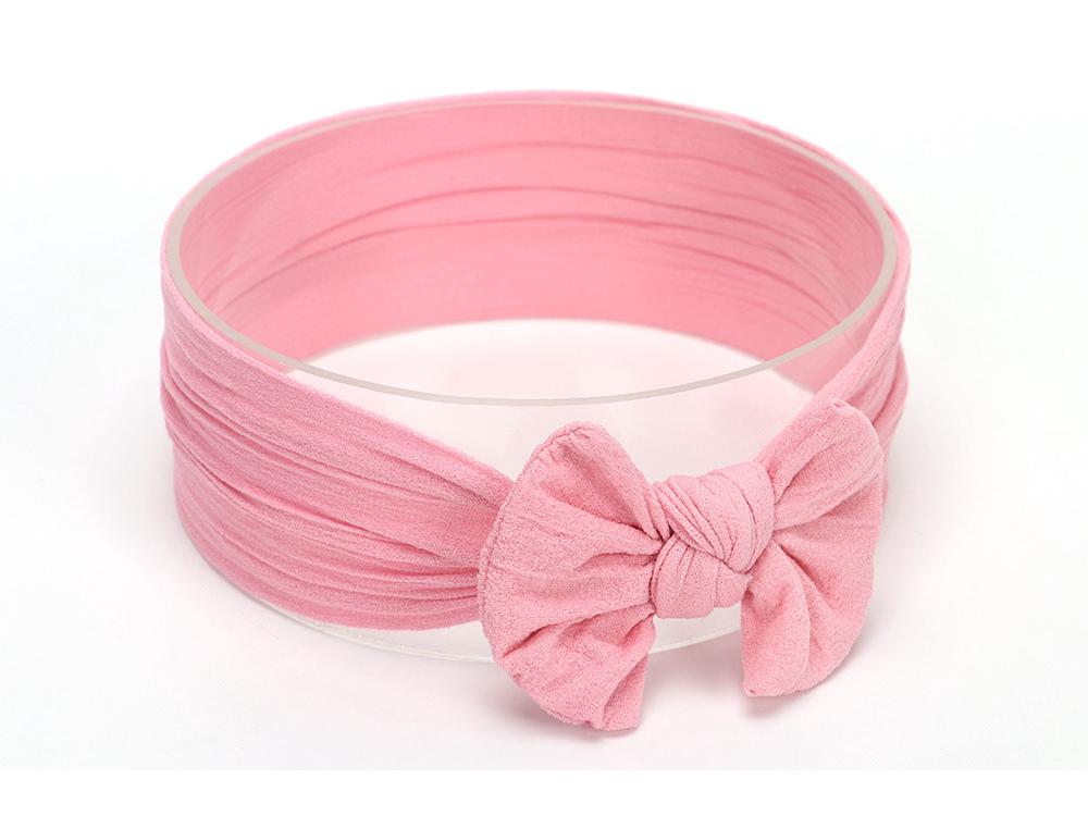 Avrupa ve Amerika Bebek Kız Fiyonklu Saç Bandı - 2021 Naylon Koleksiyonu