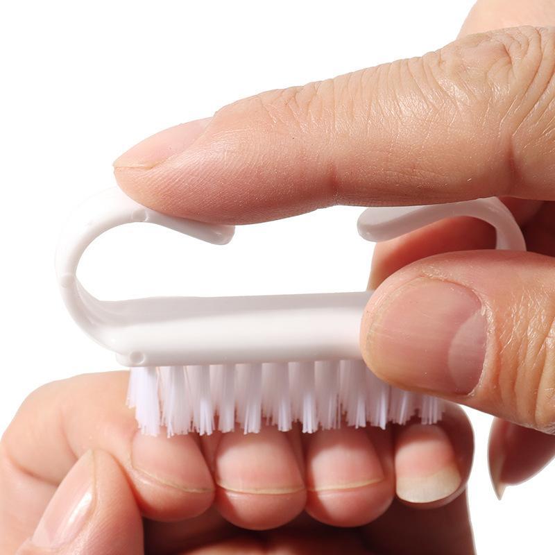 Soft Bristle Nail Dust Brush Non-slip Comfy Handle Pastel Colors Portable for Home DIY Manicure Nail Art Cleaning