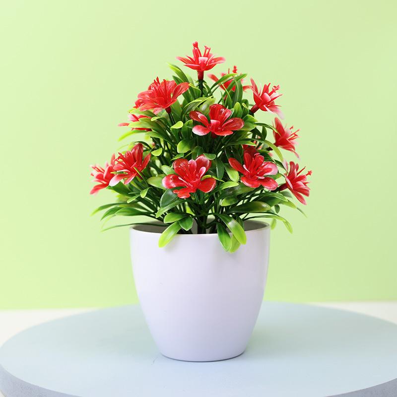Simulated desktop green plants, mini potted plants, simulated decorations, simulated flowers