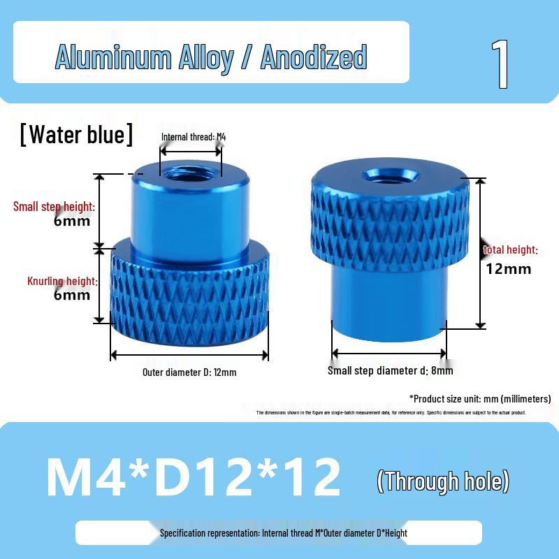 National Standard Aluminum Knurled Hand-Twist Nut M3-M10