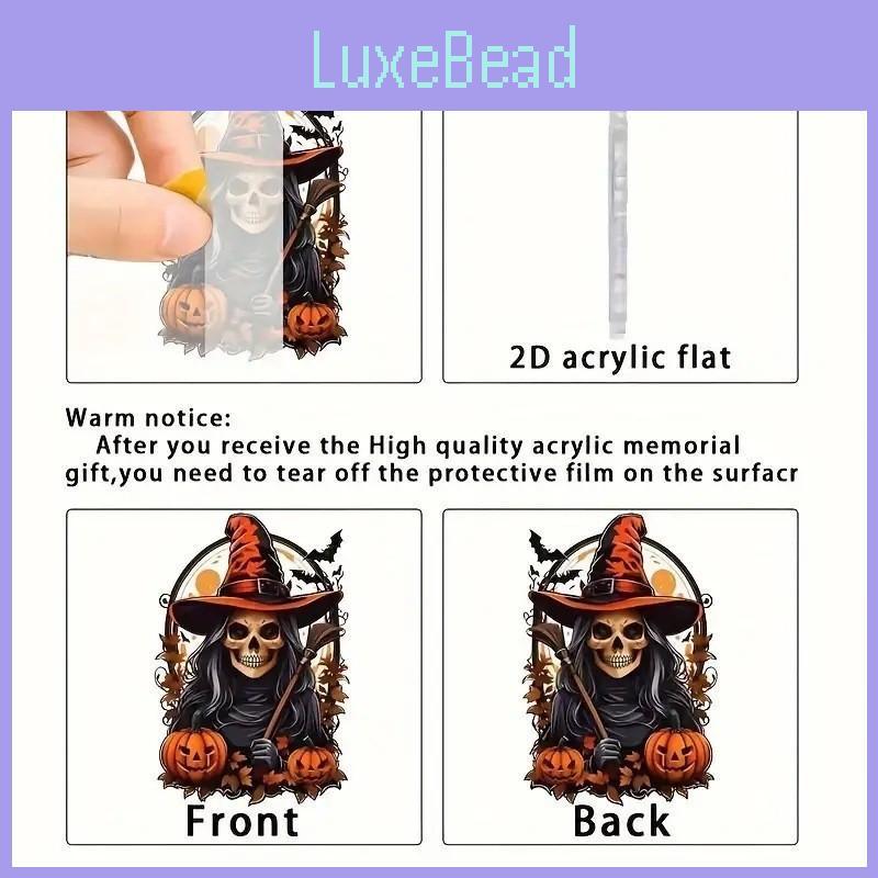 Car Decor Acrylic Pumpkin Pendant For Halloween Party Vehicle Ornament