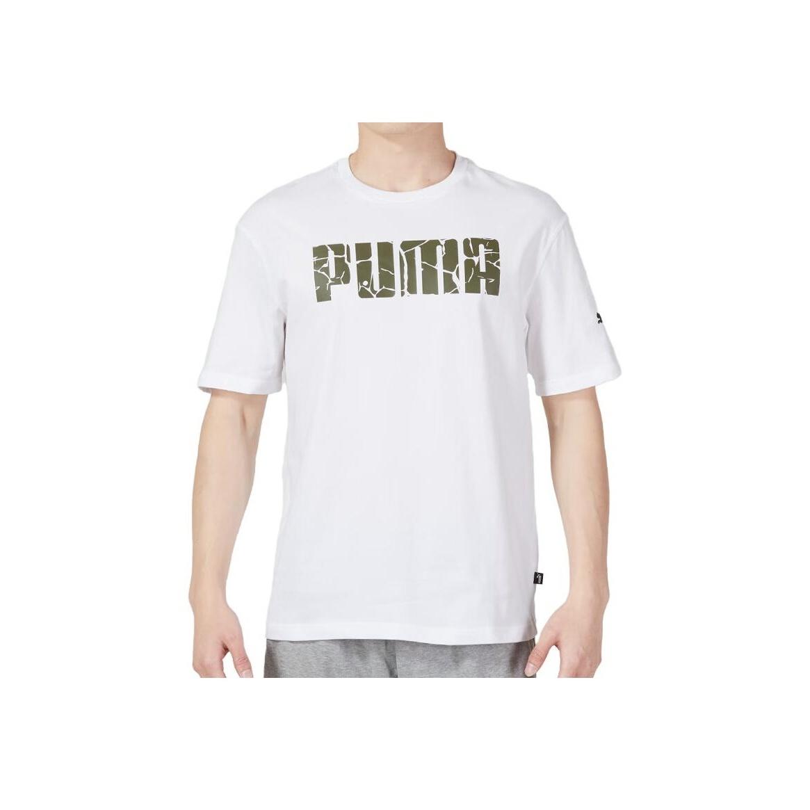 

Puma American Retro Letter Print Fitness Training Trendy Удобный дышащий свитер с круглым вырезом и коротким рукавом Футболка с заниженной линией плеч 679676-52 M
