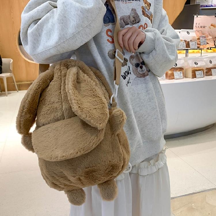 Versatile Backpack Plush School Bag Rucksack Daypack for Books Laptops and More