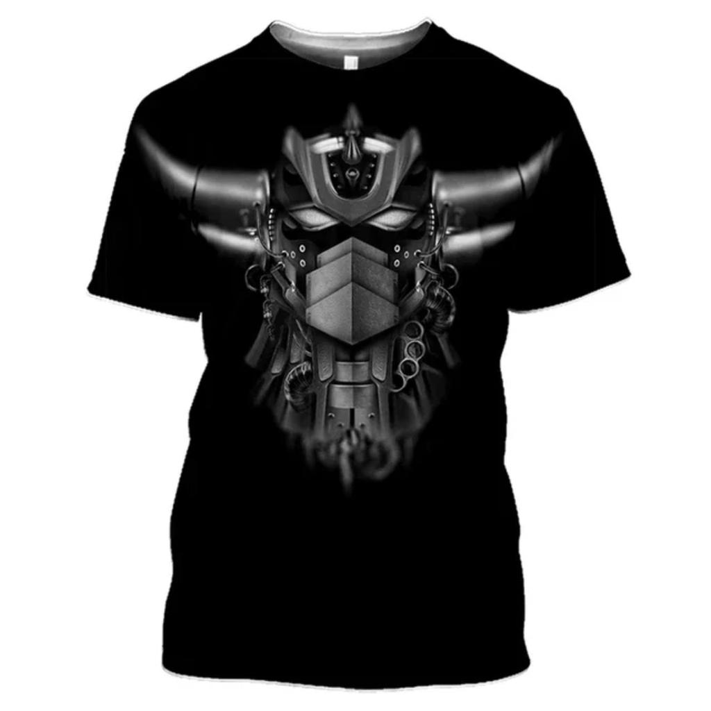 T-shirt Imprimé Animé 3D pour Homme et Femme, T-shirt Design Oversize, Grandizer, Robot, Style Harajuku, Goldorak Y2K Streetwear