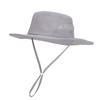 Sunscreen Breathable Summer Hat Withsolid Color Drawstring Design Daily For
