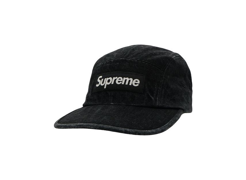 Supreme Denim Camp Cap Black (24SS) One-Size