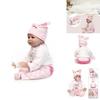 Realistic 16" Soft Silicone Reborn Doll With Handmade Details And Lifelike Blue Eyes