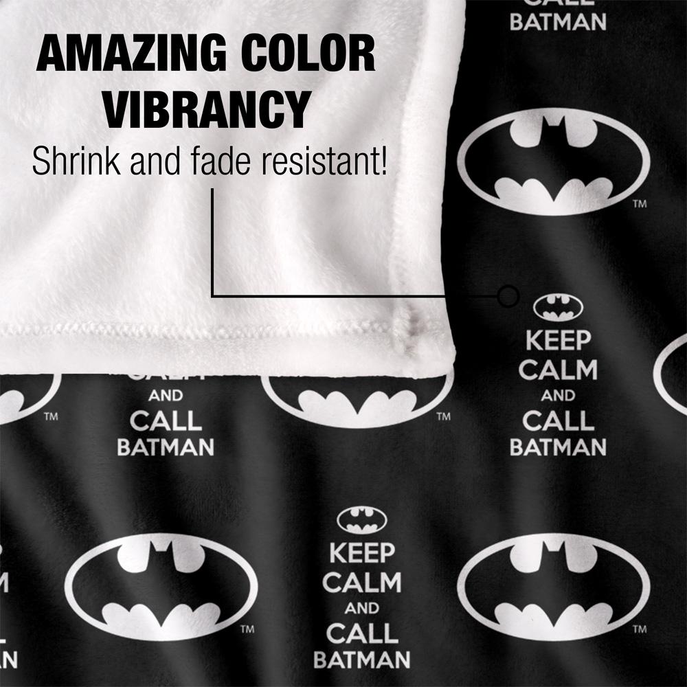 Batman Keep Calm And Call Batman Blanket