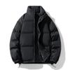 Stehkragen Baumwollkleidung Herren und Damen Abschnitt Winter Verdickt Locker Baumwolljacke Paarmodelle Einfarbig Brotkleidung Baumwollmantel