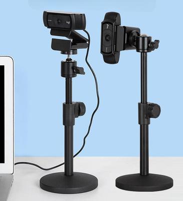 Desk Tripod for Webcam Support Stands Metal Tripe for Web Camera Mount Base Desktop Tripie for Webcam Stative for Logitech