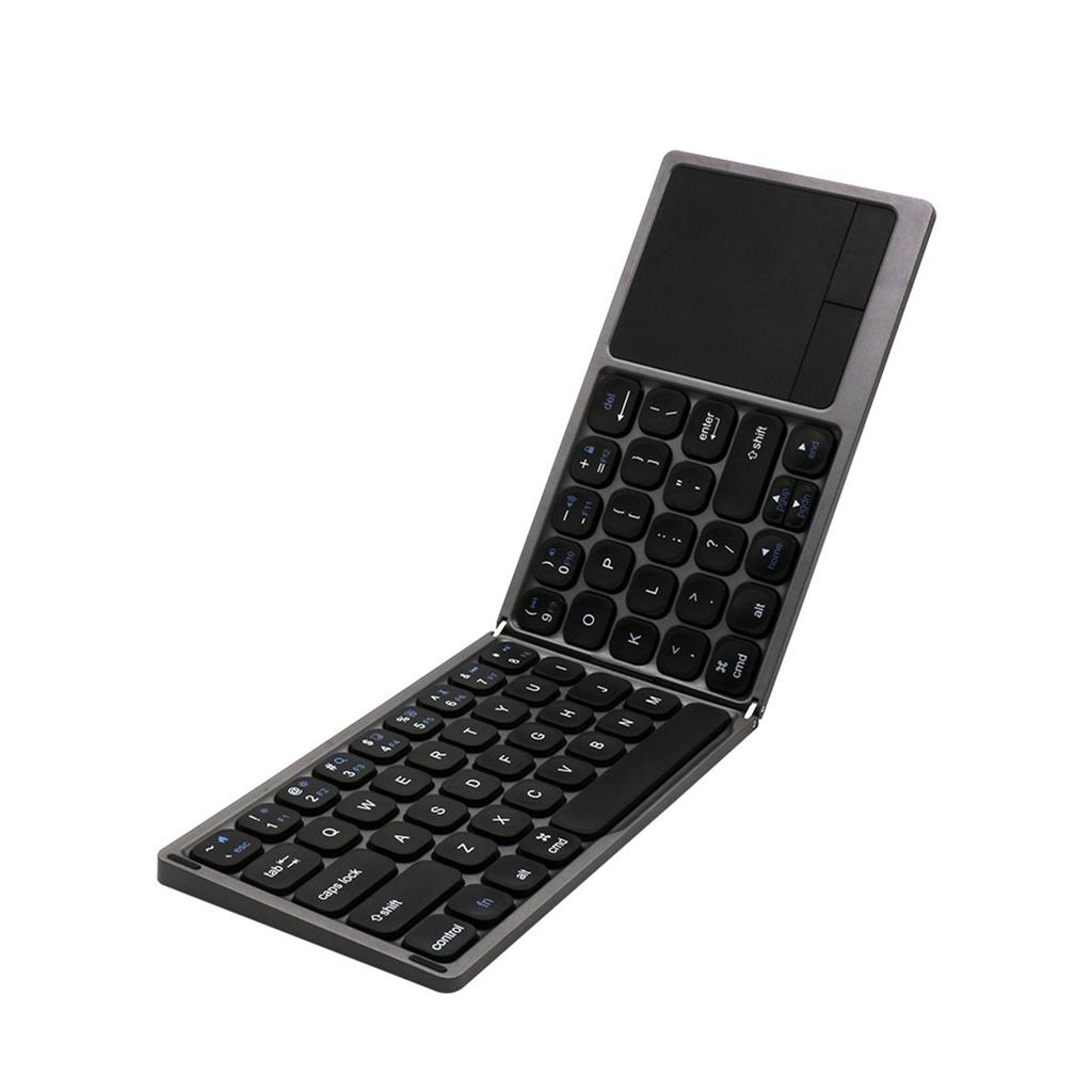 Foldable BluetoothCompatible Keyboard Portable Wireless Keyboard Rechargeable UltraSlim Folding Keyboards