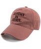 Wig Sunday In Seoul Cotton Peach Ball Cap