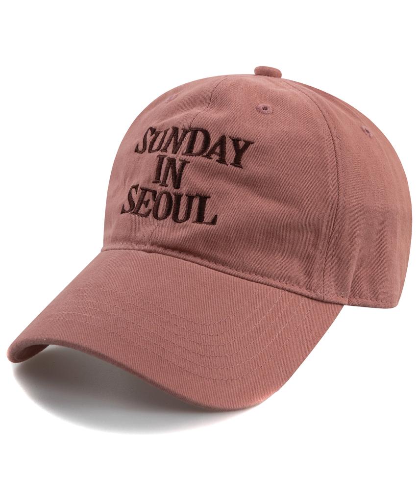 Wig Sunday In Seoul Cotton Peach Ball Cap