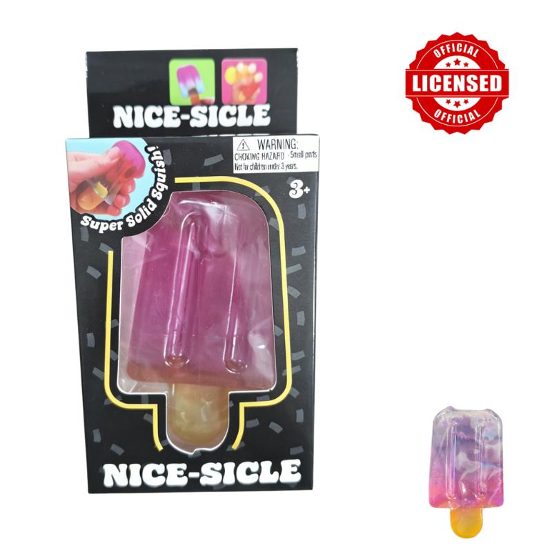 Schylling Needoh Nice Cube & Ice Cream Cone Shaped Soft Squeeze Fidget Toy Surprise Stress Relief Party Decor Gift